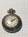 Часы на цепочке женские серебро, фото №3