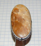 Кольцо с хризантемовой яшмой, фото №2