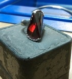 Винтажное сереб.кольцо 925 пр. камнем., фото №3