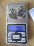Серебряные серьги ручной работы 925 пробы с пиритизированный аммонит, фото №10