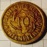 10 пфенингов 1924 год, фото №2