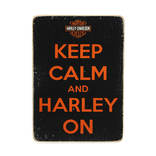 Деревянный постер "Keep Calm and Harley On", фото №2