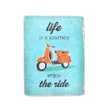 Деревянный постер "Life is a journey #1 Blue", фото №2