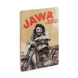 Деревянный постер "Jawa #3 350 and girl", numer zdjęcia 4