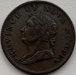 Новая Шотландия 1/2 пенни 1832 год, фото №2