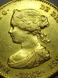 40 реалов 1862 года Испания, золото 3.25 г., фото №5