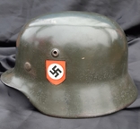 Немецкий стальной шлем НШ-36, фото №7