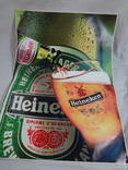 Наклейка пиво Heineken 41х30 см, фото №2