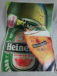 Наклейка пиво Heineken 41х30 см, фото №3