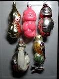 Ёлочные игрушки :Будёновец, Мишутка,Космонавт ,Чёрномор, Соловей., фото №2