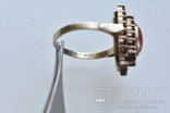 Серебрянный перстень чешские гранаты сердолик- глаз Венеры, фото №13