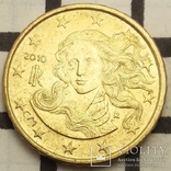 Італія 10 євроцентів, 2010, фото №2