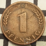 Німеччина 1 пфеніг, 1950, фото №2