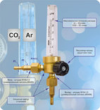 Ротаметр-25 Ar / CO2.,Донмет., фото №2