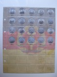 Комплект листов с разделителями для разменных монет ГДР 1949-1990гг, фото №7