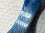 Винтажный голубой браслет 42 грамма, фото №4