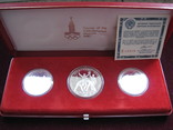 Олимпиада-80,набор монет №3. Серебро, фото №2
