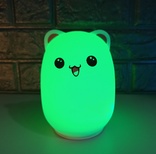 Оригинальный детский силиконовый ночник светильник Котик Cute Cat, photo number 6