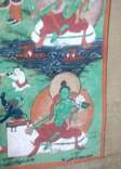 Тибетская тханка Сьяма Тара. 109х60 см. 19 век, фото №8