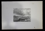 Гравюра. Дж. Констебл - Лукас. "Хэмпстед-Хит". До 1840 года. (42,8 на 29 см). Оригинал., фото №8