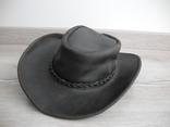 Шляпа кожаная вестерн p. XL ( MEXICO , USA ) НОВОЕ оригинал,  размер XL 59-60 см, numer zdjęcia 2