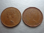 Канада. 1 цент "78 і "85 р.р. (різновиди по формі та ін.), фото №2