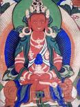 Тибетская тханка Будда Амитаюс. 60х40 см. 19 век, фото №4