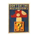 Деревянный постер "Mario Don`t eat the mushrooms", photo number 2