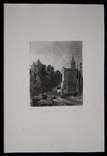Гравюра. Дж. Констебл - Лукас. " Церковь в Бергхольте". До 1840 года. (42,8 на 29 см)., photo number 8