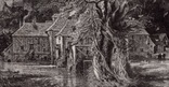 Гравюра. Дж. Констебл - Лукас. "Арундел". До 1840 года. (42,8 на 29 см). Оригинал., фото №3