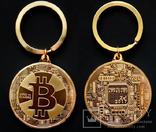 Сувенирная монета-брелок Биткоин (Bitcoin), фото №2