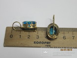 Серебряные серьги СССР 925 пробы, фото №7
