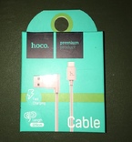 КАБЕЛЬ MICROUSB HOCO Белый УГЛОВОЙ лот 1, photo number 2