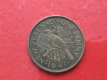 1 пенни Новая Зеландия Георг VI, 1941г., фото №2