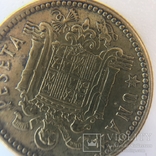  Монета 1 песета, 1953 Испания, фото №6
