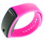 Спортивний силіконовий годинник фітнес -браслет розовий, фото №3