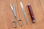 Aachen Germany Design Int. Pat. Винтажные Ножницы нож для писем в тубусе, фото №4