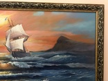 Картина «корабли на море»., фото №5