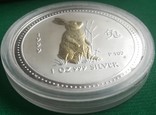 1 доллар, Австралия. Год кролика. Ag 31.13 г, фото №4
