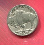 США 5 центов 1936 Бизон, Индеец, фото №2