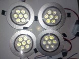 Новые поворотные потолочные светильники 7w 4 шт, фото №10