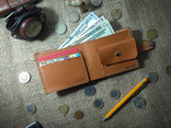 Ексклюзивний гаманець (портмоне) з натральної шкіри з малюнком ручної роботи. (15), фото №10