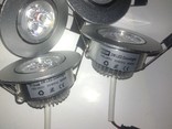 Новые поворотные потолочные светильники 3w 4 шт, фото №5