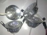 Новые поворотные потолочные светильники 3w 4 шт, photo number 6