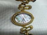 Японские часы Omax. Перламутровый циферблат. Тяж. Новая батарейка. На ходу, фото №7