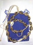  ожерелье золотая  ракушка каури, фото №2