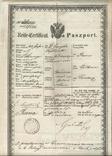 Паспорт 1863 Україна Австро-Угорщина На поїздку з Рави-Руської через Жолкву до Львова, фото №2
