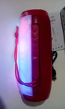 Портативная колонка TG-157 с интерактивной подсветкой и мощным звуком.Цвет красный, фото №6