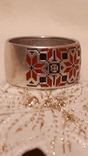 Кольцо"Ружа",серебро,эмаль., фото №9