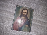 Икона Спаситель Иисус Христос на дереве 19 век 18*13,5см, фото №3